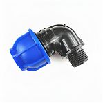 Угол для труб ПНД 32-1" НР, для систем холодного водоснабжения, соединительный