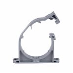 Хомут сантехнический для канализационных труб Синикон KPP.050, диаметр 50 мм, полипропилен, серый 