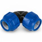 Угол для труб ПНД КП706040 32х32 мм, для систем холодного водоснабжения, соединительный