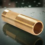 Сгон резьбовой Elsen 1"-1" НР-НР, L 150 мм, EBF28.10-150, прямой, латунь