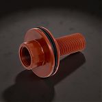 Врезка ПП AV Engineering AVE159007 1/2" с наружной резьбой, полипропилен, коричневый