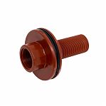 Врезка ПП AV Engineering AVE159007 1/2" с наружной резьбой, полипропилен, коричневый