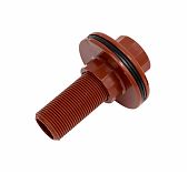 Врезка ПП AV Engineering AVE159008 3/4" с наружной резьбой, полипропилен, коричневый