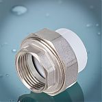 Муфта полипропиленовая Frap F101.3206, PPR, HJ32х1", ВР, разъемная, комбинированная, белая