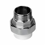 Муфта полипропиленовая Frap F102.2004, PPR, HJ20х1/2", НР, разъемная, комбинированная, белая