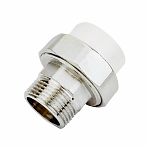 Муфта полипропиленовая Frap F102.2505 PPR HJ25х3/4", НР, разъемная, комбинированная, белая