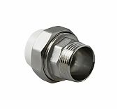 Муфта полипропиленовая Frap F102.2505 PPR HJ25х3/4", НР, разъемная, комбинированная, белая