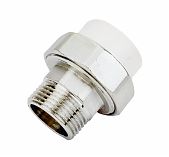 Муфта полипропиленовая Frap F102.3206, PPR, HJ32х1", НР, разъемная, комбинированная, белая