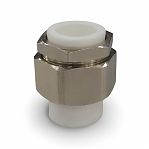 Разборное соединение полипропиленовое Pro Aqua 20 мм ВР, белое