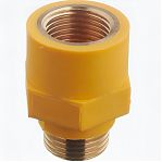 Муфта диэлектрическая 1/2" ВР-НР, резьбовая, соединительная, латунь