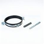 Хомут трубный TST 4", 110-115 мм, TST.891 металлический, с гайкой и шпилькой