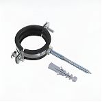 Хомут трубный TST 4", 110-115 мм, TST.891 металлический, с гайкой и шпилькой