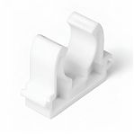 Клипса крепеж полипропиленовая Pro Aqua PA18008P 20 мм, одинарная, без зажима, для труб, белая