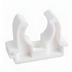 Клипса крепеж полипропиленовая Pro Aqua PA18008P 20 мм, одинарная, без зажима, для труб, белая