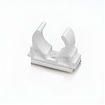 Клипса крепеж полипропиленовая Pro Aqua PA18008P 20 мм, одинарная, без зажима, для труб, белая