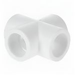 Крестовина полипропиленовая Pro Aqua, 25 мм, плоскостная, 4 выхода, белая