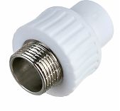 Муфта полипропиленовая  Pro Aqua PA23008P 20-1/2" НР, комбинированная, белая
