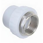 Муфта полипропиленовая Pro Aqua PA22521P 40-1 1/2" ВР, комбинированная, белая