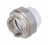 Муфта полипропиленовая Pro Aqua 20-1" ВР, разъемная, комбинированная, белая