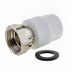 Муфта полипропиленовая Pro Aqua PA75010P 20-3/4" ВР, комбинированная, белая