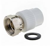 Муфта полипропиленовая Pro Aqua PA75010P 20-3/4" ВР, комбинированная, белая