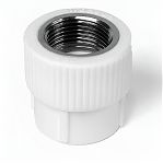 Муфта полипропиленовая Pro Aqua PA22008P 20-1/2" ВР, комбинированная, белая