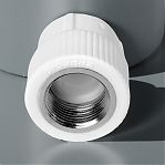 Муфта полипропиленовая Pro Aqua PA22008P 20-1/2" ВР, комбинированная, белая