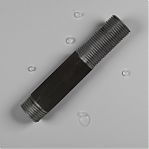 Сгон резьбовой Dy=20 3/4", НР-НР, L 110 мм, 211100011, черный, сталь