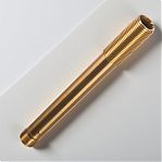 Сгон резьбовой Gappo 1"-1", НР-НР, L 150 мм, G1223.06150, прямой, латунь