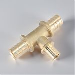 Тройник аксиальный Gappo G1304.2020 20х20х20 мм, равнопроходной, латунь