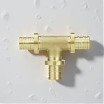 Тройник аксиальный Gappo G1304.2020 20х20х20 мм, равнопроходной, латунь