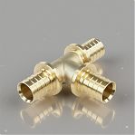 Тройник аксиальный Gappo G1304.2020 20х20х20 мм, равнопроходной, латунь