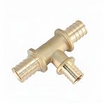 Тройник аксиальный Gappo G1304.2020 20х20х20 мм, равнопроходной, латунь