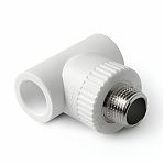 Тройник полипропиленовый Pro Aqua 20х3/4"х20, НР, комбинированный, переходной, белый