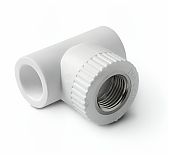 Тройник полипропиленовый Pro Aqua 20х3/4"х20, ВР, комбинированный, переходной, белый