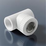 Тройник полипропиленовый Pro Aqua 20х3/4"х20, ВР, комбинированный, переходной, белый