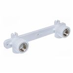 Планка монтажная с водорозетками Pro Aqua PA280008P 20-1/2" ВР, комплект для смесителя, белая