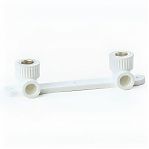 Планка монтажная с водорозетками Pro Aqua PA280008P 20-1/2" ВР, комплект для смесителя, белая