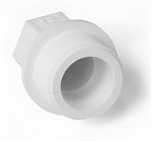 Заглушка полипропиленовая Pro Aqua PA15508P 1/2", НР, резьбовая, белая