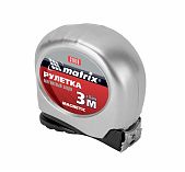 Рулетка Matrix Magnetic, 3 м, 16 мм, сталь, магнитный зацеп, 31010