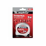 Рулетка Matrix Magnetic, 3 м, 16 мм, сталь, магнитный зацеп, 31010