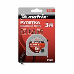 Рулетка измерительная Matrix Fine 31016, 3 м х 16 мм, пластиковый корпус, класс точности II