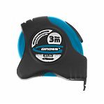 Рулетка Gross Schlagfest 31111, 3 м, 19 мм, магнитный обрезиненный зацеп, двухсторонняя шкала, нейлоновое покрытие