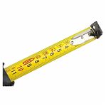 Рулетка Gross Schlagfest 31111, 3 м, 19 мм, магнитный обрезиненный зацеп, двухсторонняя шкала, нейлоновое покрытие