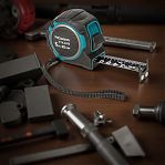 Рулетка двусторонняя Росомаха Эталон 604525, с устойчивой лентой и магнитом, 5 м х 25 мм