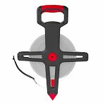 Рулетка геодезическая Matrix 31432, двусторонняя шкала, фиберглассовая лента, 12.5 мм х 100 м