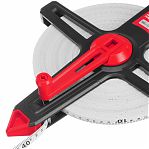 Рулетка геодезическая Matrix 31432, двусторонняя шкала, фиберглассовая лента, 12.5 мм х 100 м