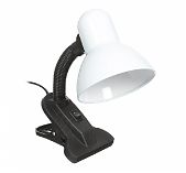 Светильник настольный Ultraflash UF-320P C01 на прищепке белый