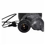 Светильник настольный Uniel UML-B465, UL-00013444, silver/black, 40Вт, E14, Кот черный