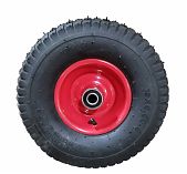 Колесо для тачки, с подшипником SCORPION PROFI D-20, диаметр 380 мм, красное